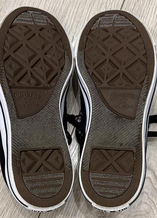 Чорні низькі кеди converse 6