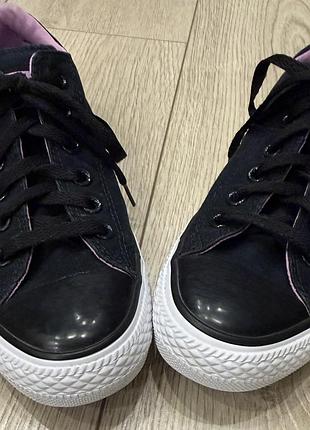 Чорні низькі кеди converse 5
