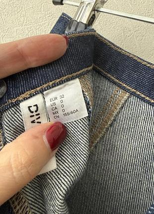 Темно-синя джинсова мініспідниця h&m divided, 32, нова 3
