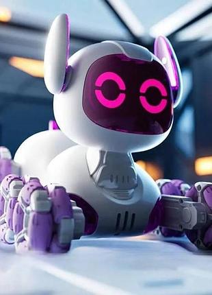 Інтерактивний вихованець робот tooby 4d-y9 білий з рожевим