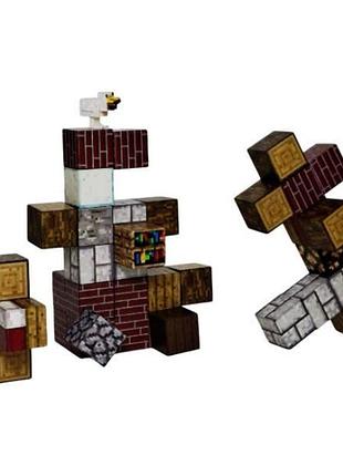 Конструктор магнитный кубический 49 деталей minecraft magnetism world t9906
