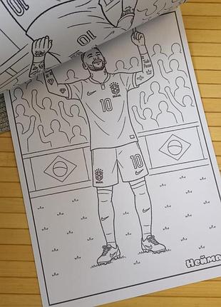 Раскраска неймар neymar а4 (37119) 2