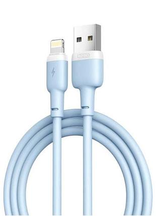 Кабель xo nb225 usb cable for lightning голубой