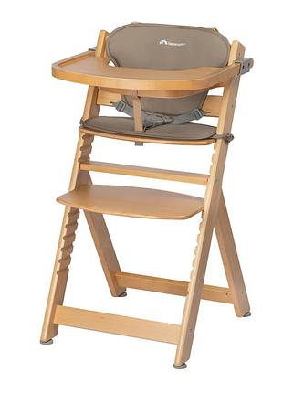 Стульчик для кормления с вкладышем bebe confort timba natural wood/beige