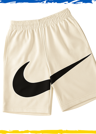 Шорты nike big swoosh. шорты найк биг свуш теплый-белый большой лого. шорты спортивные, повседневные s