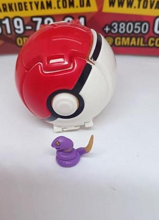 Пикачу шар покемон pokemon pikachu мяч покеболл детская игрушка покебол игрушка pokemon go с фигуркой
