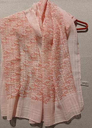 Шарф женский, винтажный, 174×44,5см, 100% полиэстер, марокко.