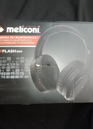 Бездротові телевізійні навушники meliconi hp flash evo з підтримкою технології bluetooth 5.3.
