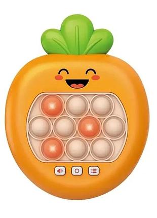 Іграшка антистрес pop it pro морква помаранчева