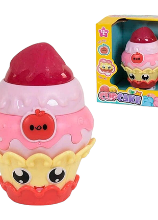 Игрушка музыкальный кексик 13 см розовый