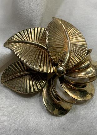 ✨ 🌿 🌟 вінтажна брошка floralia листя та стрічки німеччина pforzheim  1950і🌟 🌿 ✨