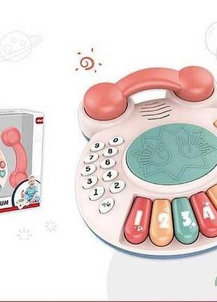 Игрушка телефон жабка пианино с песнями piano telephone drum