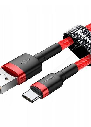 Дата кабель baseus cafule usb to type-c cable 3a (1m) (catklf-b) 2
