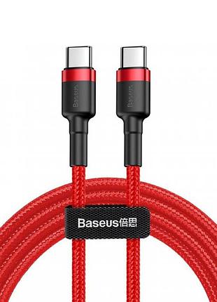 Дата кабель baseus cafule type-c to type-c pd2.0 60w (2m) (catklf-h)