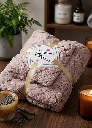 Набор полотенец из микрофибры koloco 20431 2 шт бежевый