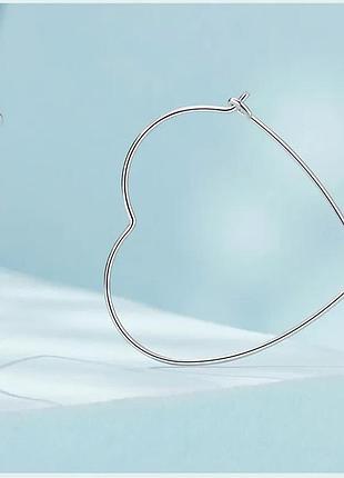 Серьги "сердечки минимализм" 4