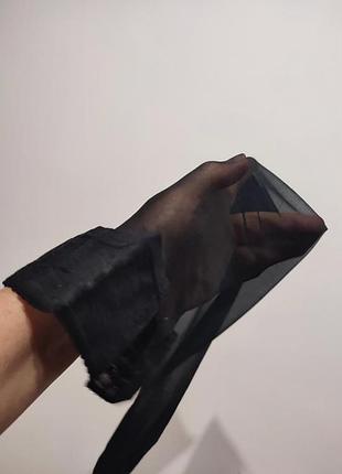 Черные чулки самодержащие на силиконе c&a fantastic 15 den, р. l-xl (евро 40-42) 6