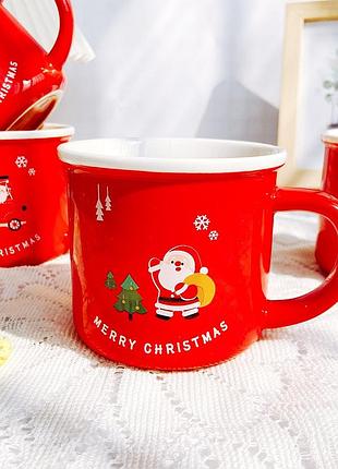 Кружка новогодняя merry christmas 3 14596 350 мл красная