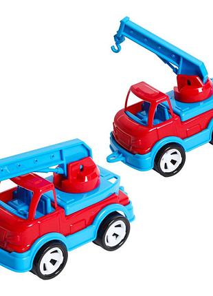 Дитяча іграшка кран "mini matik" 002/5bms(red) рухлива стріла крана, 13,5 см