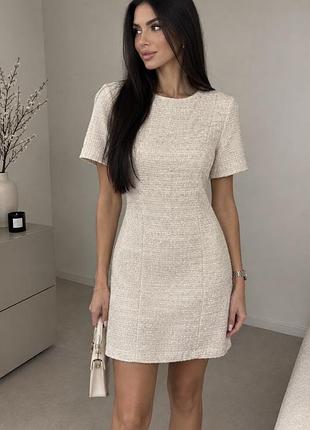 Сукня твідова під chanel