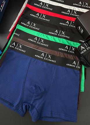 Хлопковые трусы мужские турция armani exchange комплект 5 трусов боксеров хорошего качества в коробке xl