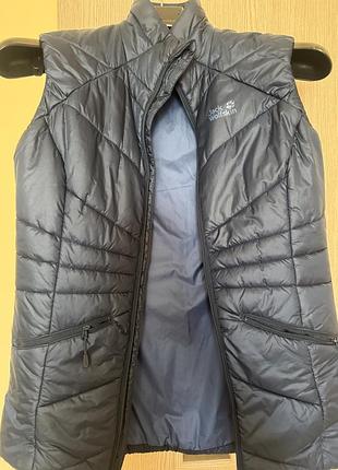 Синя жіноча спортивна жилетка jack wolfskin, s