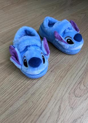 Хутряні дитячі капці disney stitch (стіч), розмір 24, ідеальний стан, оригінал