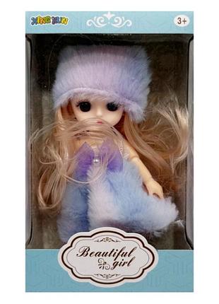 Детская игровая кукла 1361-1 шарнирная, размер 15 см