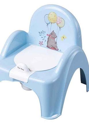 Горшок детский светло-голубой кресло лесная сказка (ff-007-108, light blue) тм tega