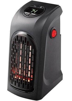 Портативный мини обогреватель 400вт handy heater черный + пульт