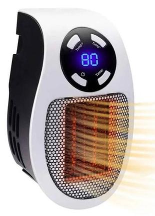Обогреватель электрический 500w настенный с пультом 220-240в 11.5х11х7.5см portable heater белый
