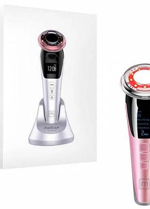 Массажер для лица микротоковый лифтинг medica+ skin lifting 7.0 (ems+led) (япония) розовый 50180