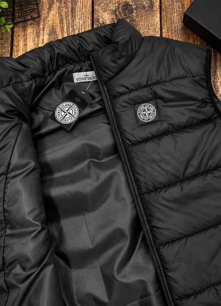 Жилет мужской stone island black 2