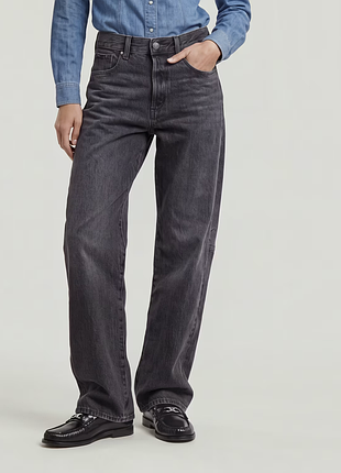 Жіночі чорні джинси бойфренд g-star raw оригінал | bowey 3d boyfriend jeans worn in rock bottom | нові