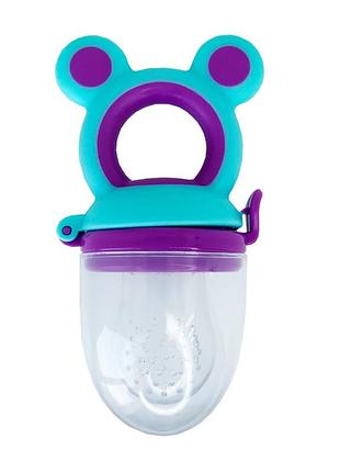 Ниблер для прикорма младенцев "микки" mgz-0009(turquoise-violet) бирюзово-фиолетовый