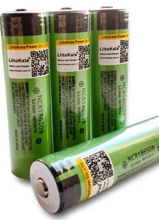 Акумулятор літієвий liitokala 34b-jt 18650 3400mah зелений