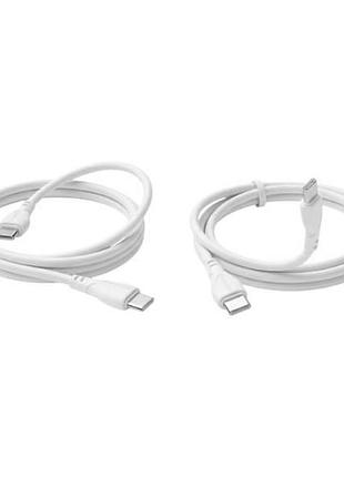 Кабель для зарядки 60w borofone bx121 type-c/type-c 1м белый
