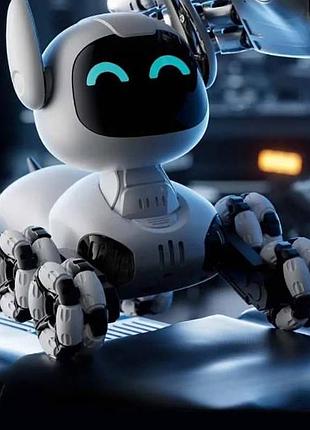 Інтерактивний вихованець робот tooby 4d-y9 білий із сірим