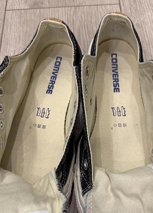 Чорні джинсові кеди converse 7
