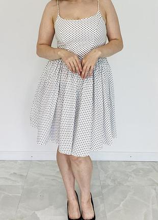 Жіноча сукня в горошок top shop  розмір м (38) 100%cotton