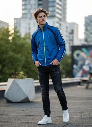 Спортивна кофта мастерка синя р. 42-44 (152 см)