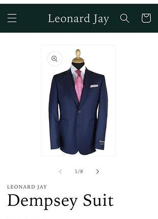 Шерстяной пиджак 100% wool britain 🇬🇧 leonard jay dempsey suit