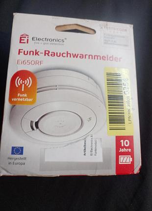 Бездротовий оптичний датчик диму ei electronics ei650rf (funk-rauchwarnmelder).