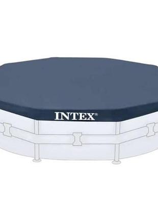 Тент для каркасного басейну 366см intex 28031 синій