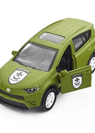 Автомодель серії "шеврони героїв" toyota rav4 "буря" technodrive km6198