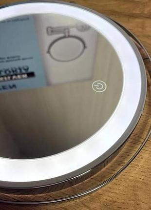 Дзеркало для ванної кімнати з підсвічуванням silver сіре