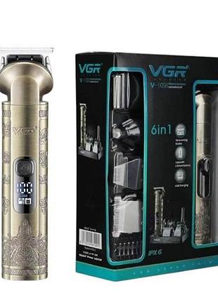 Машинка триммер для стрижки волос 6 в 1 vgr v 109