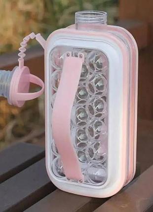 Силиконовая форма для льда ice cube tray розовая