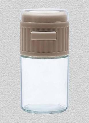 Солонка с точным контролем количества seasoning bottle коричневая