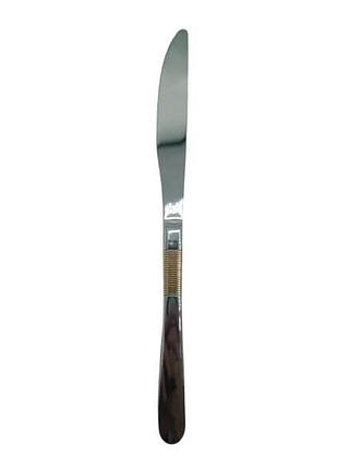 Набір столових ножів 6шт рифлені з візерунком cutlert set cd-21